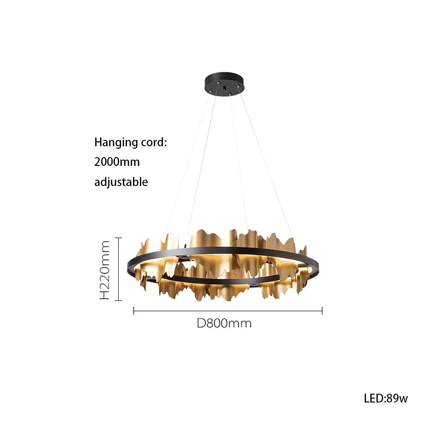 Brass Brass chandelier - Wren Bay for dining room view 7