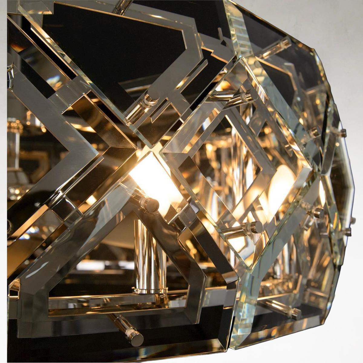 Acrylic chandelier - Uma Stone for dining room view 7