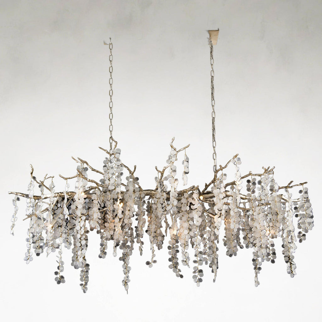 Clear Crystal chandelier - Junia Stone for dining room view 1