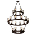 Clear Glass chandelier - Ottilie Nest for dining room view 1