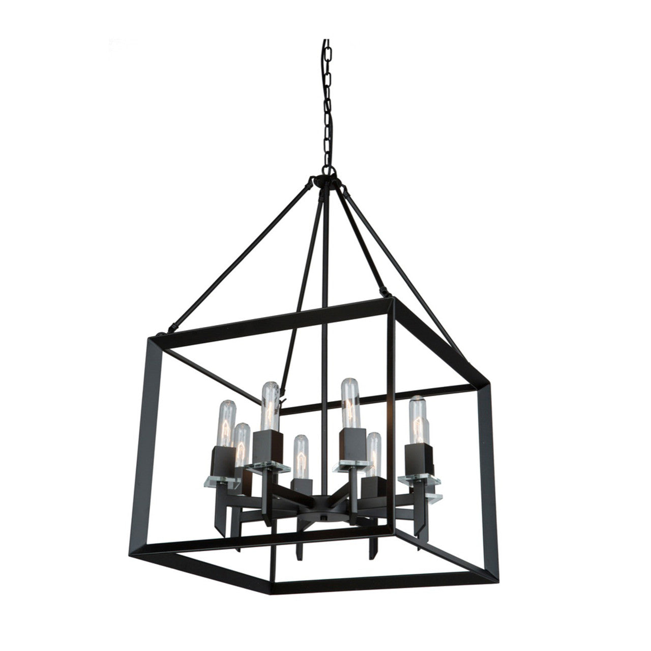 Clear Glass chandelier - Ottilie Nest for dining room view 2