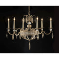 Silver Crystal chandelier - Arden Ray for dining room view 2