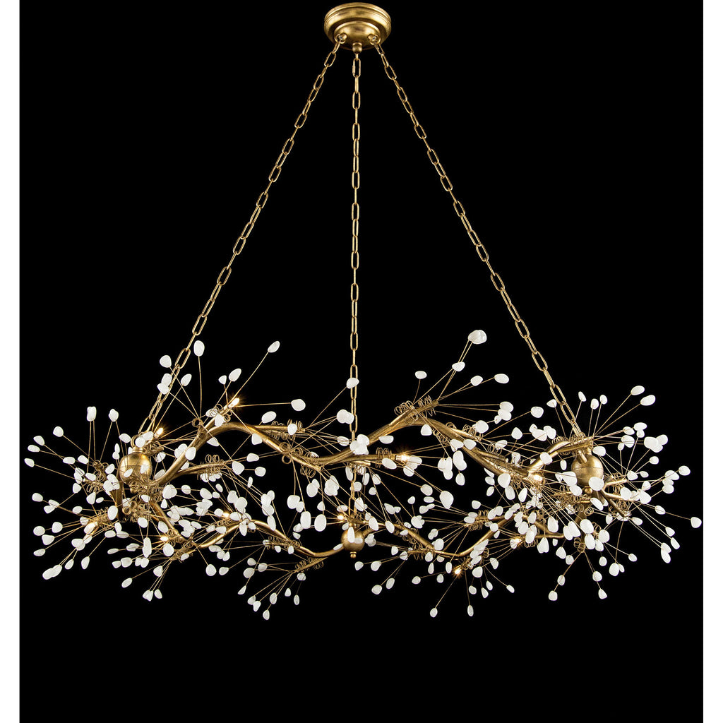 Glass chandelier - Sabine Stone for dining room view 2