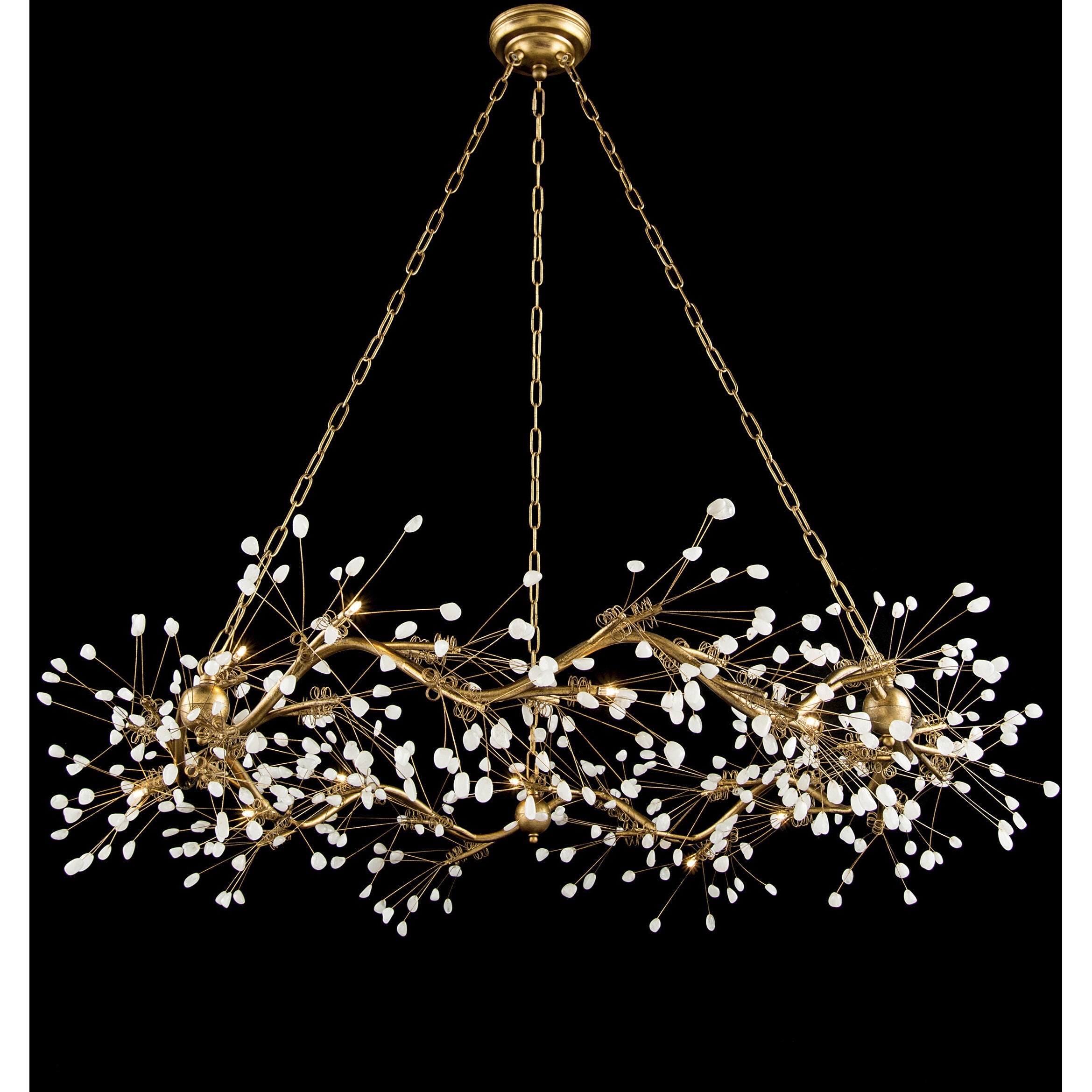 Glass chandelier - Sabine Stone for dining room view 2