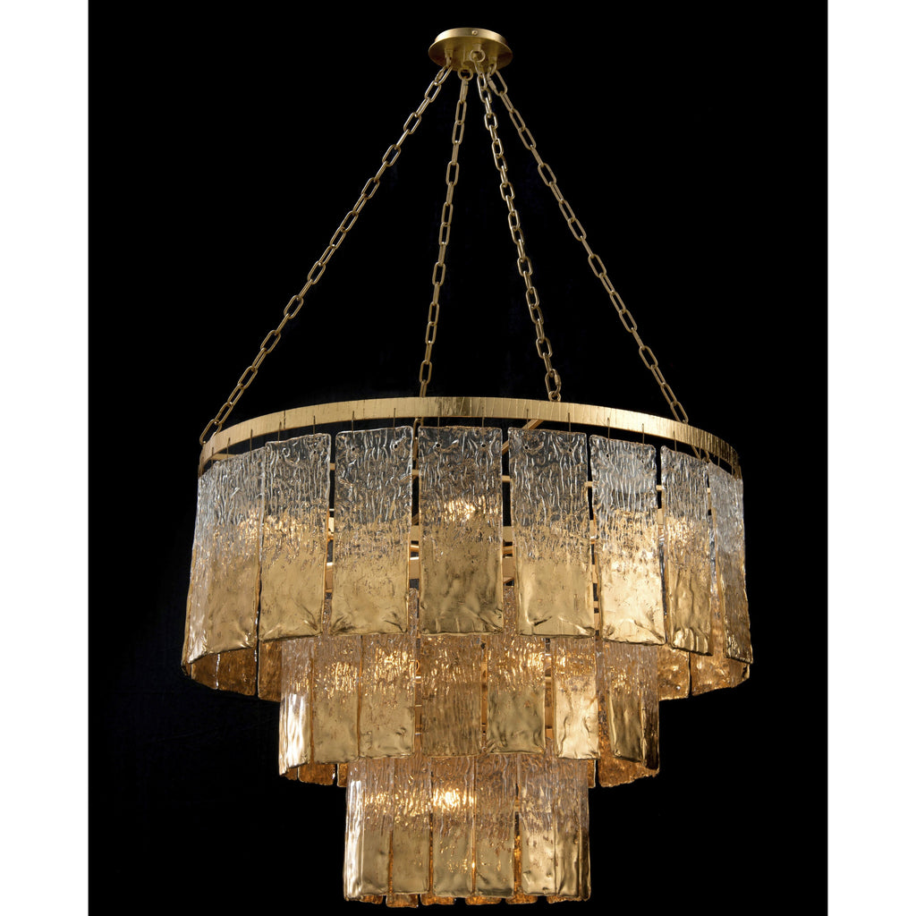 Glass chandelier - Liora Ray for dining room view 2