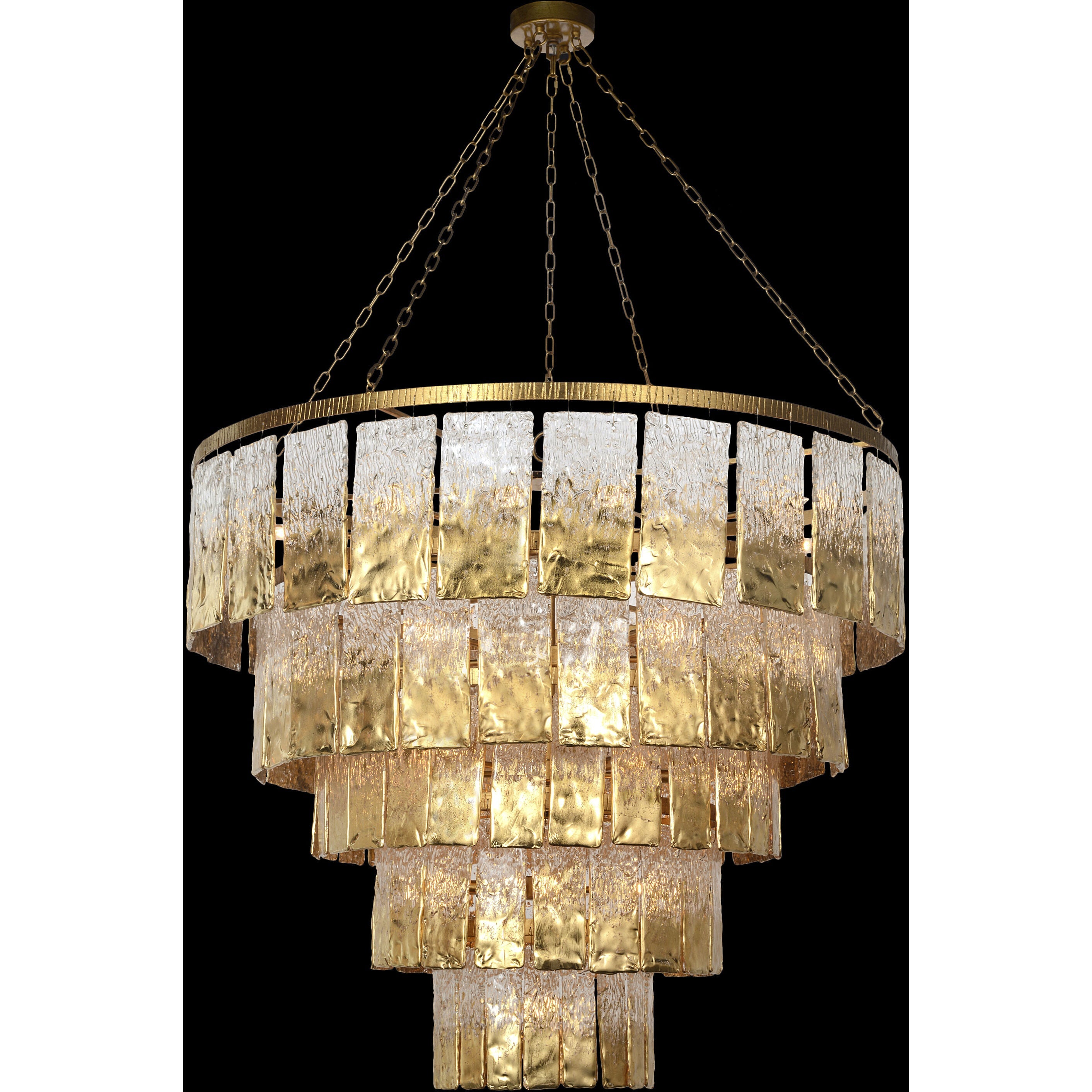 Acrylic chandelier - Gilda Stone for dining room view 2