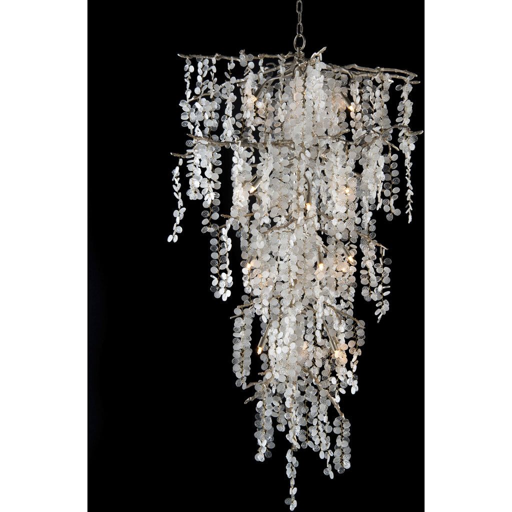 Clear Crystal chandelier - Paloma Stone for dining room view 2