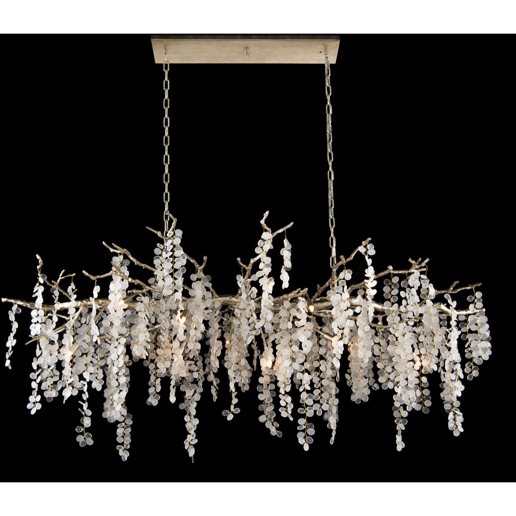 Clear Crystal chandelier - Junia Stone for dining room view 2