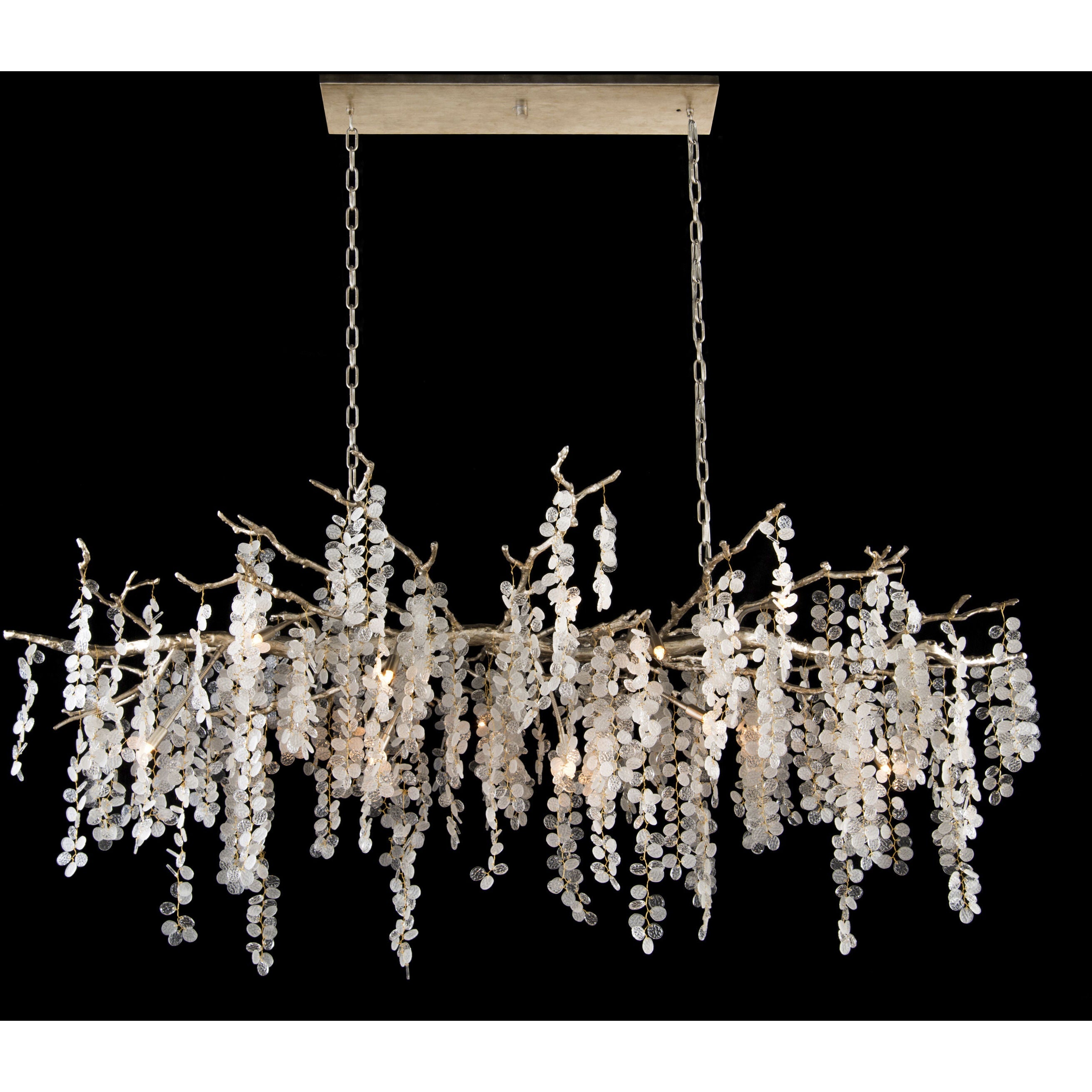 Clear Crystal chandelier - Junia Stone for dining room view 2