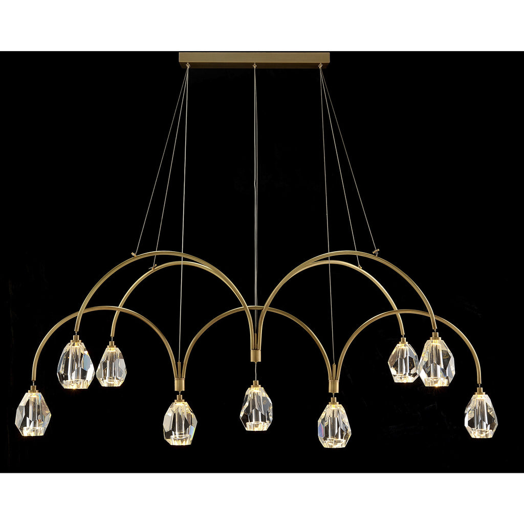Brass Crystal chandelier - Kaia Ray for dining room view 2