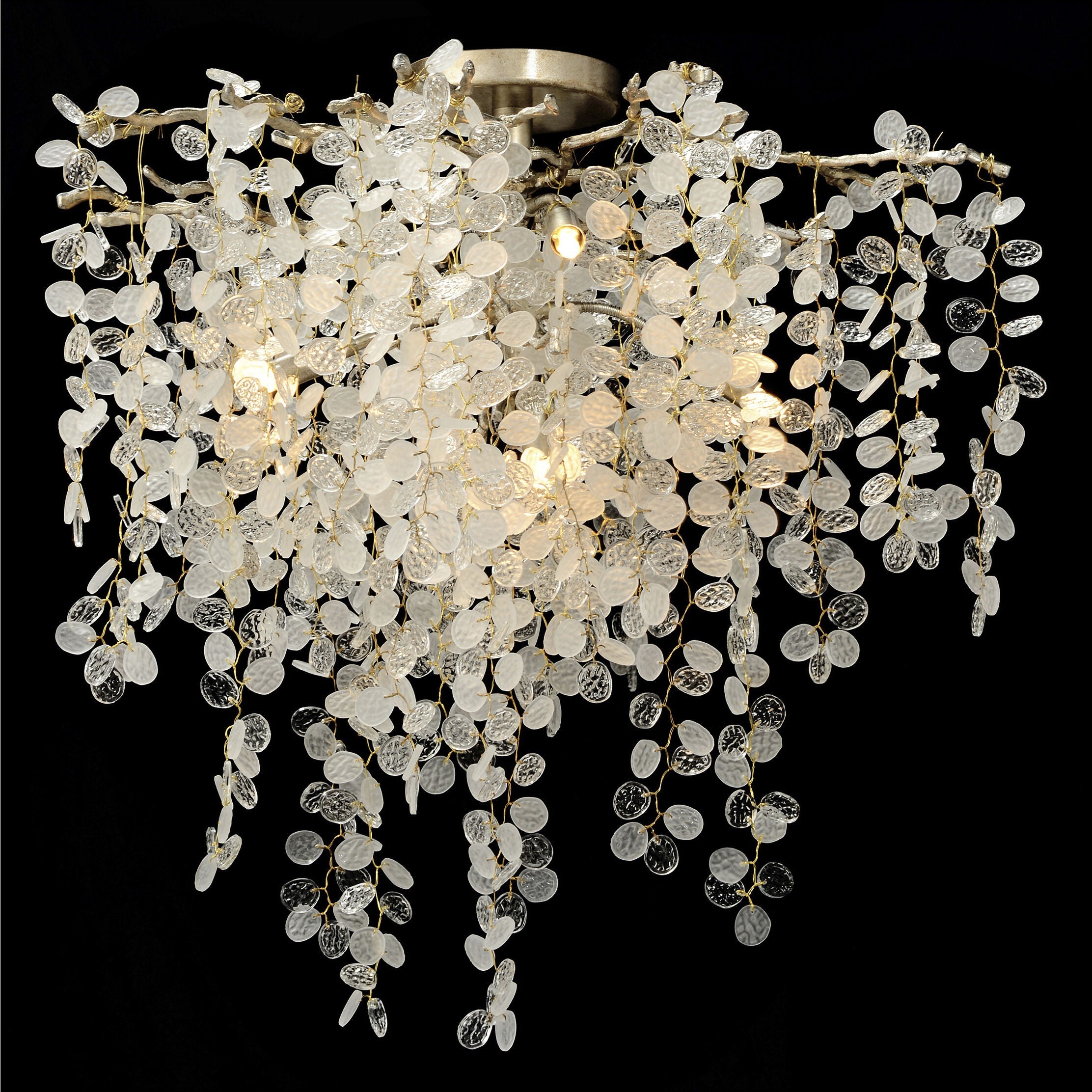 Clear Crystal chandelier - Willa Stone for dining room view 2