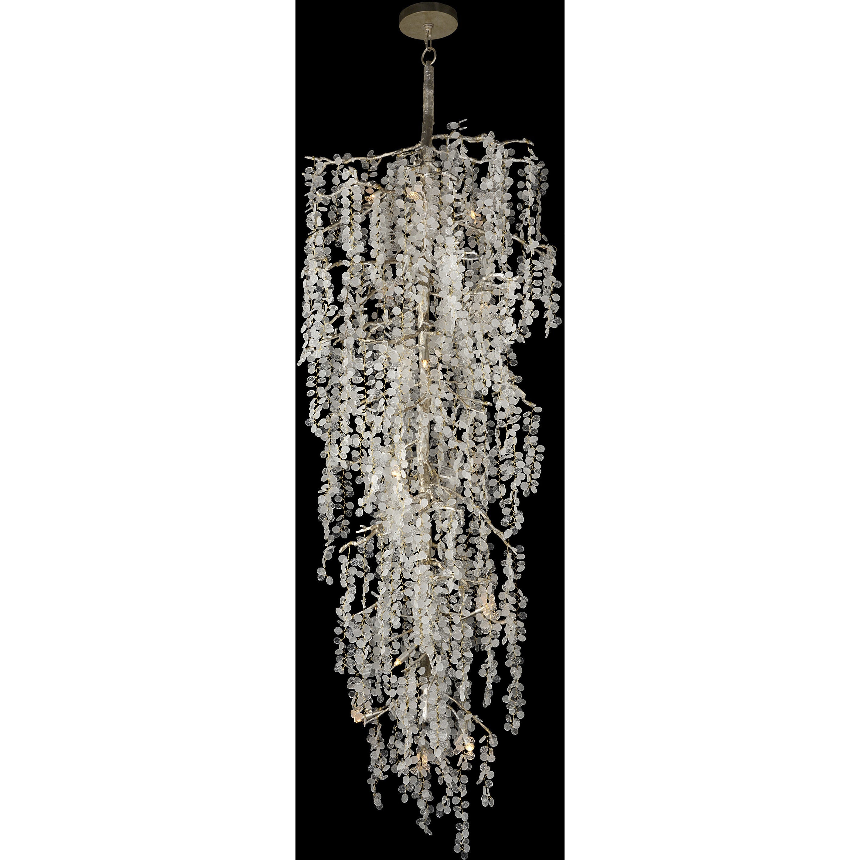 Clear Crystal chandelier - Bexley Stone for dining room view 2