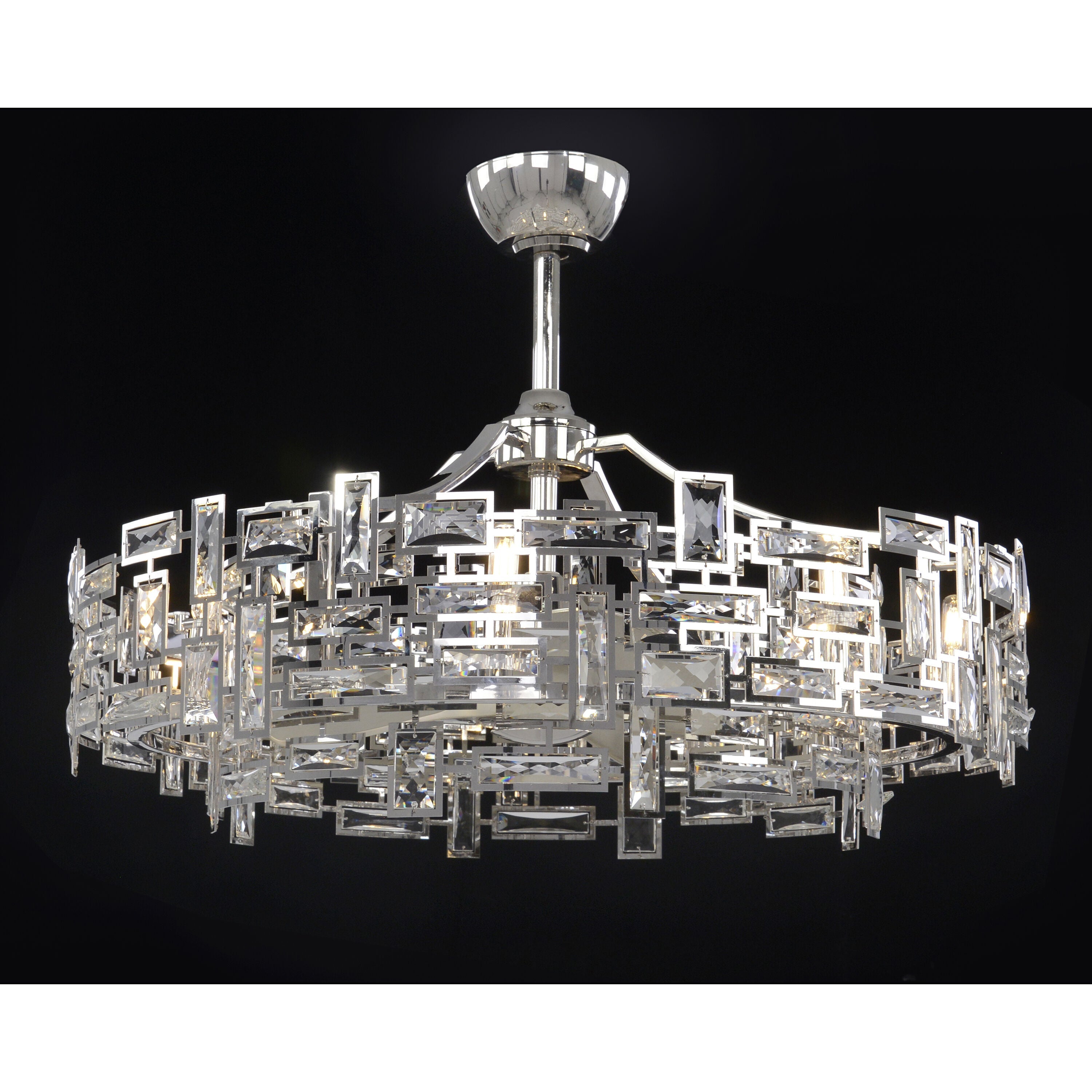 Iron chandelier - Vale Stone for dining room view 2
