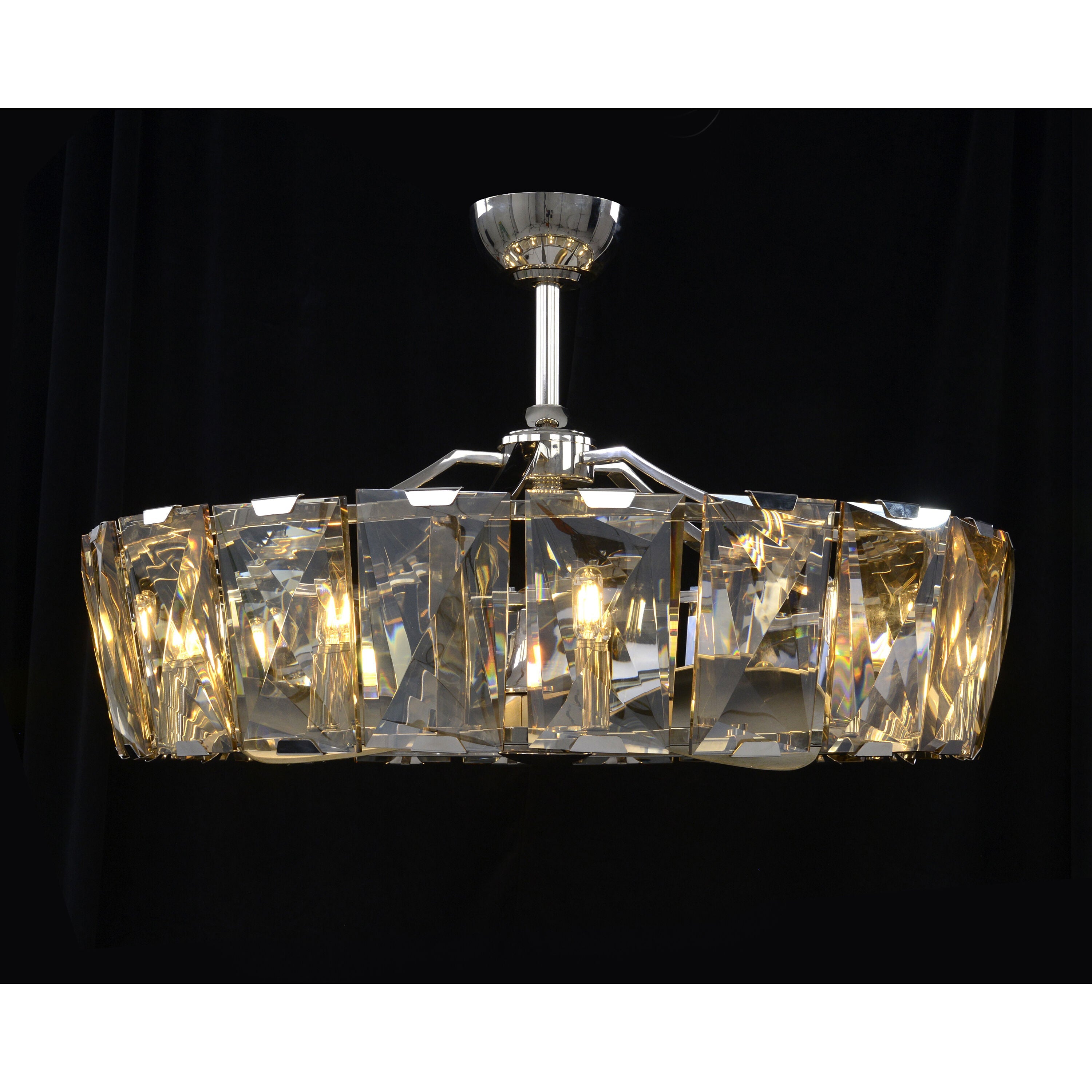 Iron Linear chandelier - Quinn Stone for dining room view 2