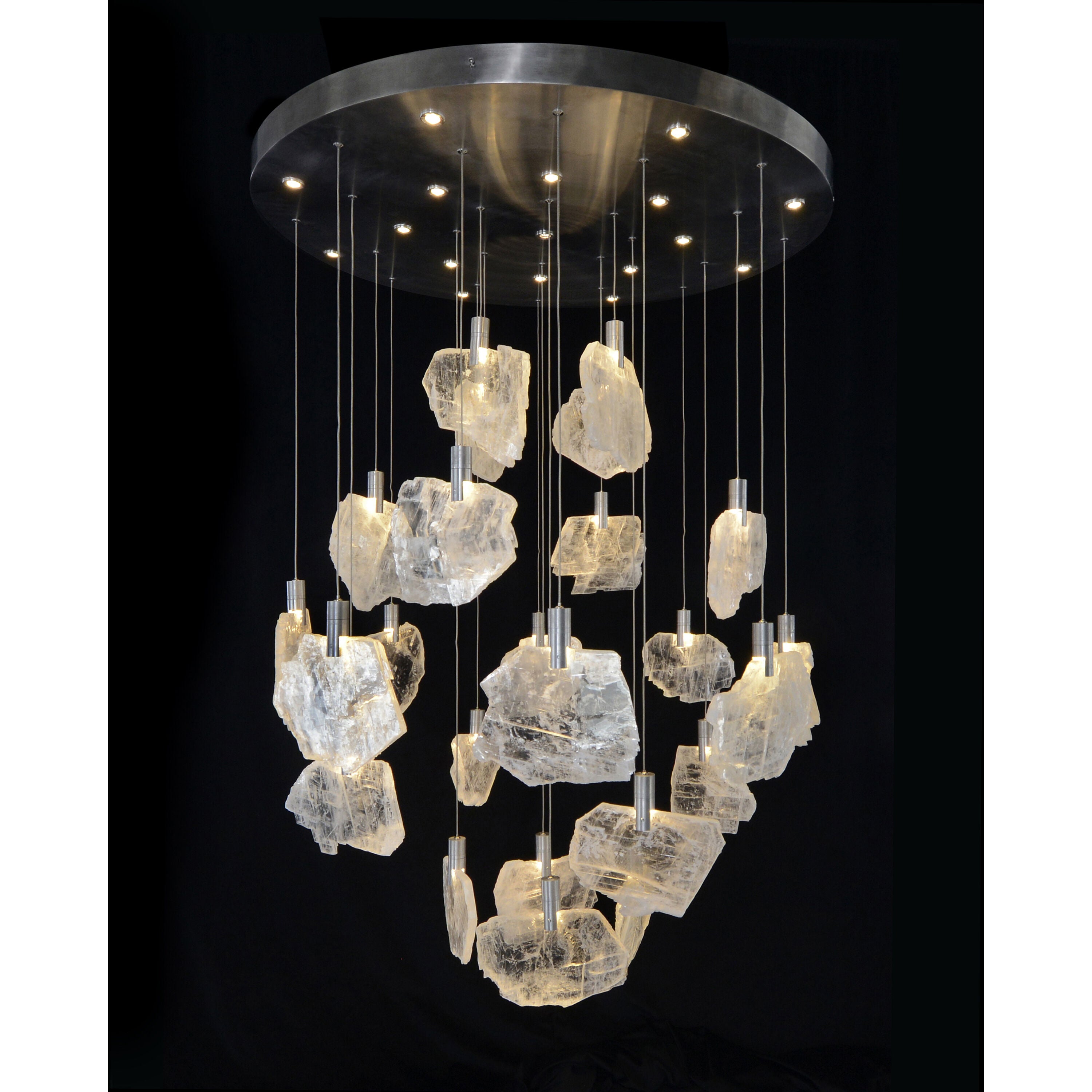 Acrylic chandelier - Faye Stone for dining room view 2