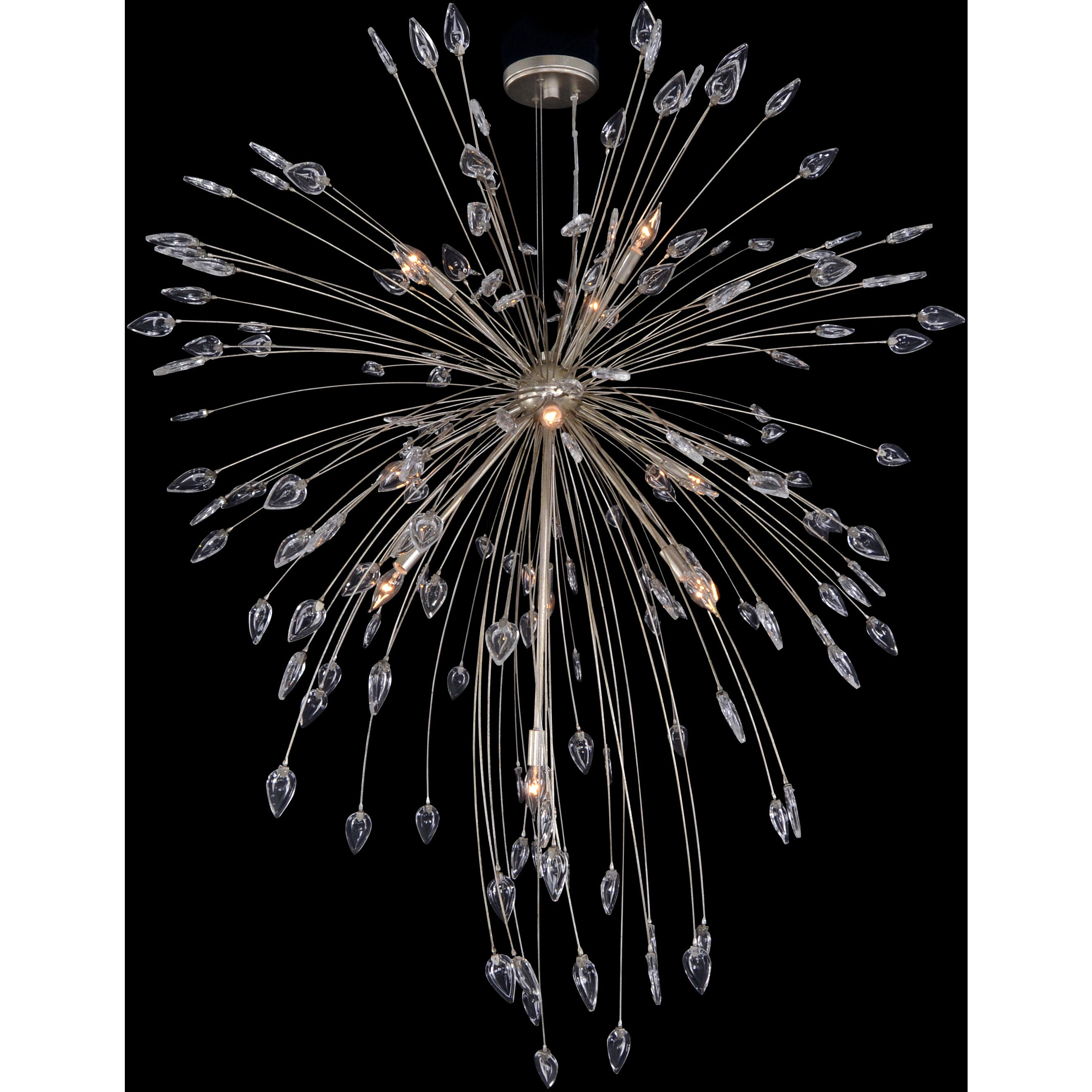 Crystal Linear chandelier - Livia Stone for dining room view 2