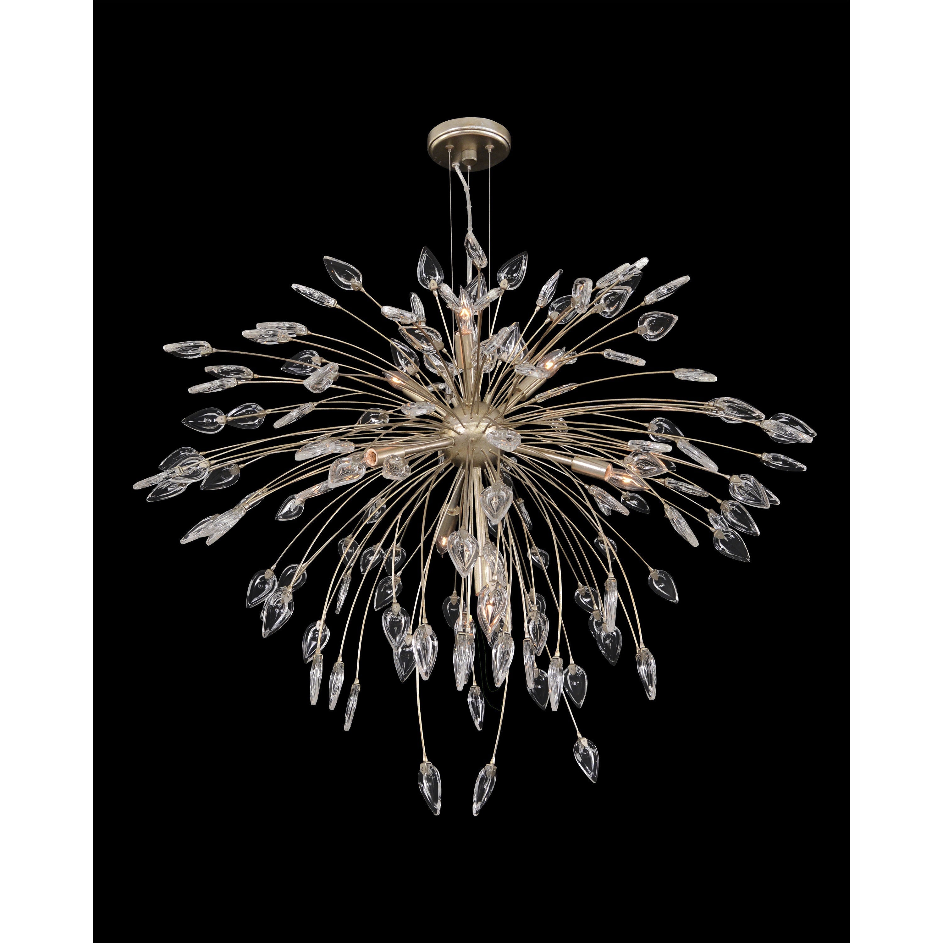 Crystal Linear chandelier - Seren Stone for dining room view 2