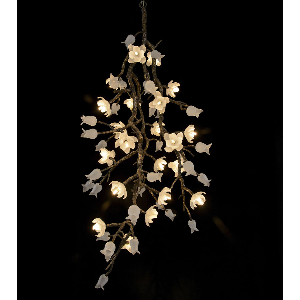 Bronze Acrylic chandelier - Soren Ray for dining room view 2