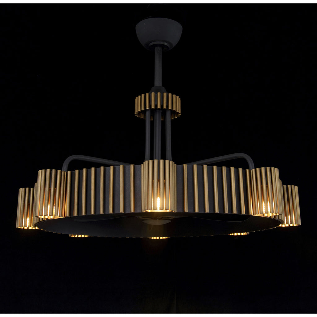 Glass chandelier - Haven Stone for dining room view 2
