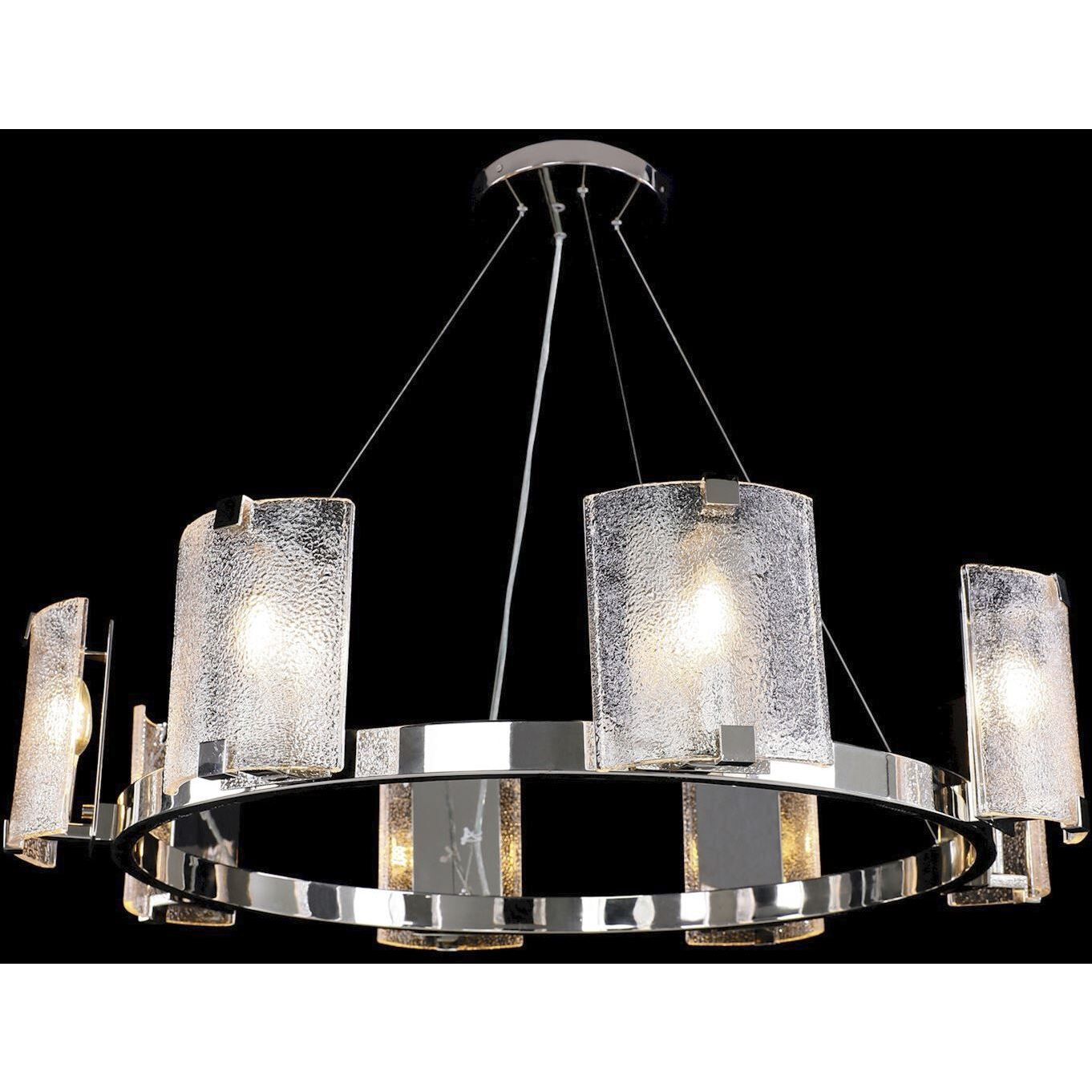 Clear Acrylic chandelier - Avon Stone for dining room view 2