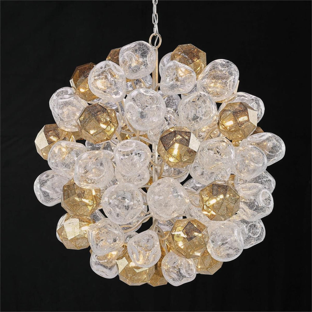 Clear Acrylic chandelier - Milan Stone for dining room view 2
