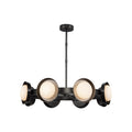 Bronze Alabaster chandelier - Ottilie Trace for dining room view 1
