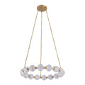 Apothecary Chandelier, 9-Light, Soft Gold, Clear Glass, 34.9"W (104360-SKT-84-ZM0572 4RY5NG)