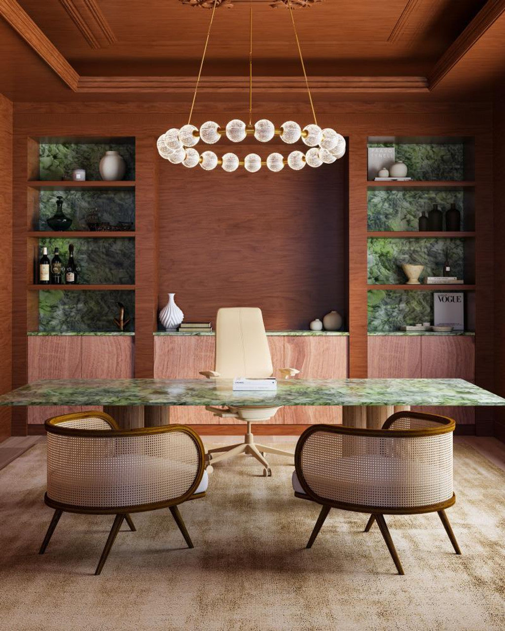 Polished Nickel Acrylic chandelier - Zora Dawn for dining room view 5