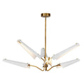 Antique Brass Brass chandelier - Kairo Trace for dining room view 1
