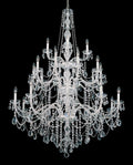 Clear Crystal Candle chandelier - Willa Mist for dining room view 1