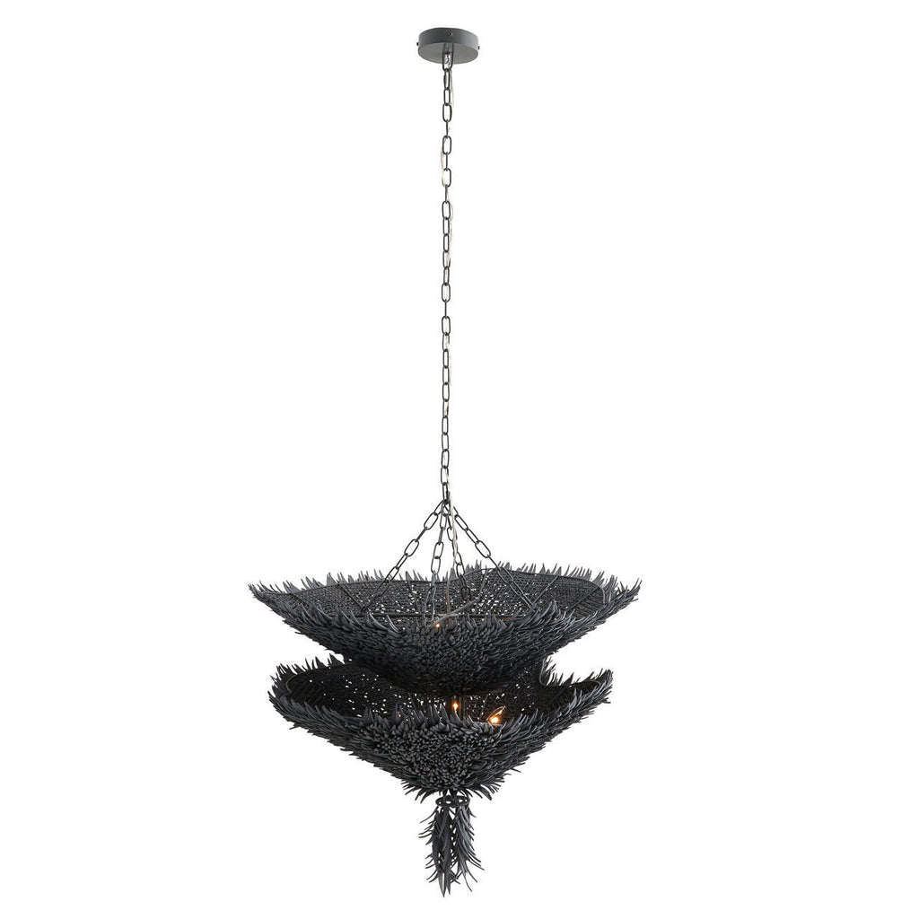 Clear Iron chandelier - Hollis Nest for dining room view 1