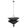 Clear Iron chandelier - Hollis Nest for dining room view 1