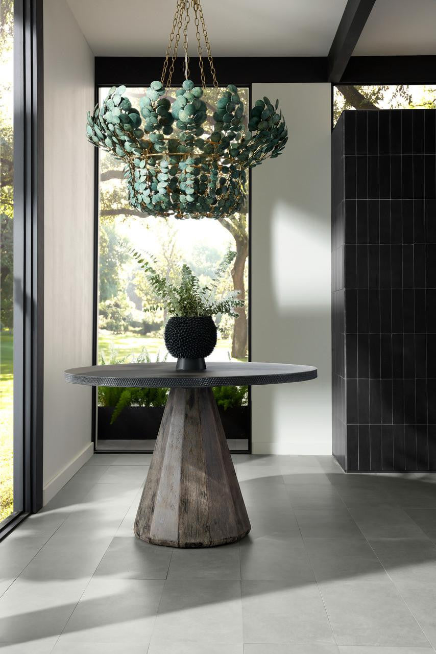 Antique Brass Iron Tiered chandelier - Dahlia Nest for dining room view 10