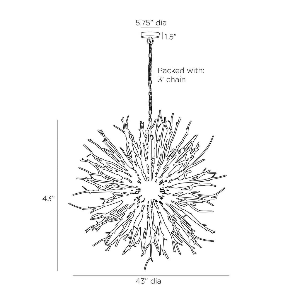 Black Wood Round chandelier - Onda Nest for dining room view 2