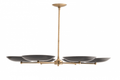 Antique Brass Brass chandelier - Hollis Meadow for dining room view 1