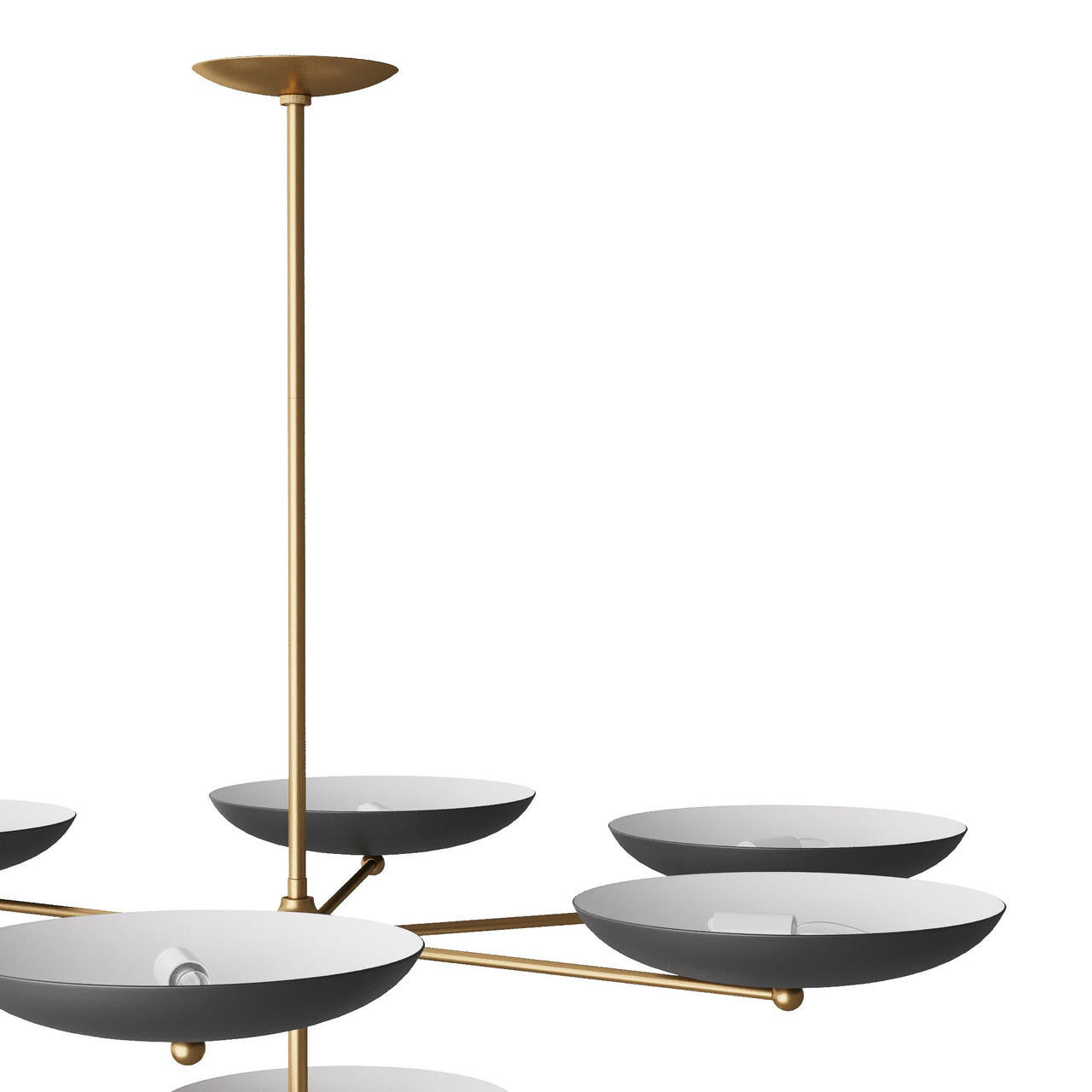 Antique Brass Brass Tiered chandelier - Nico Nest for dining room view 5