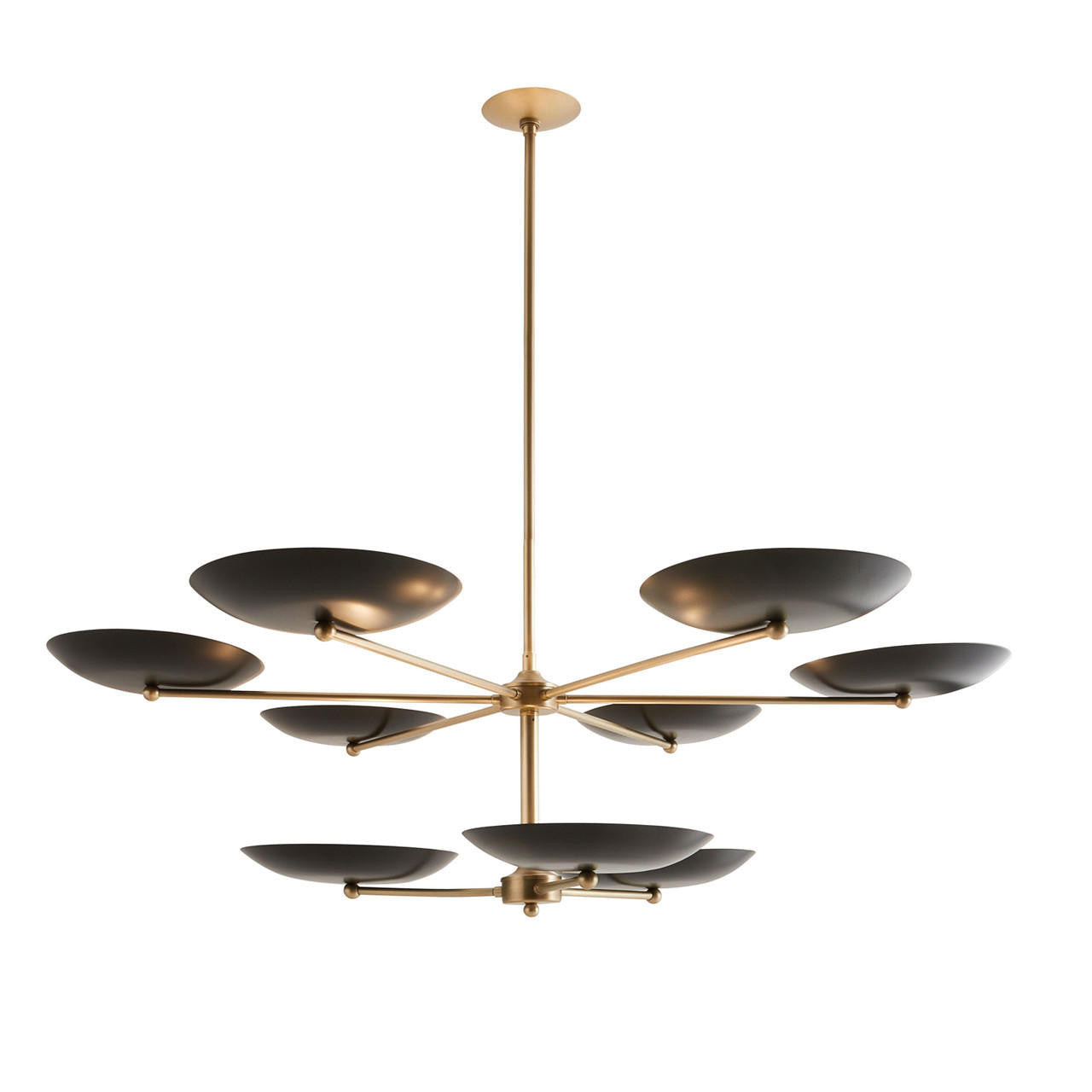Antique Brass Brass Tiered chandelier - Nico Nest for dining room view 1