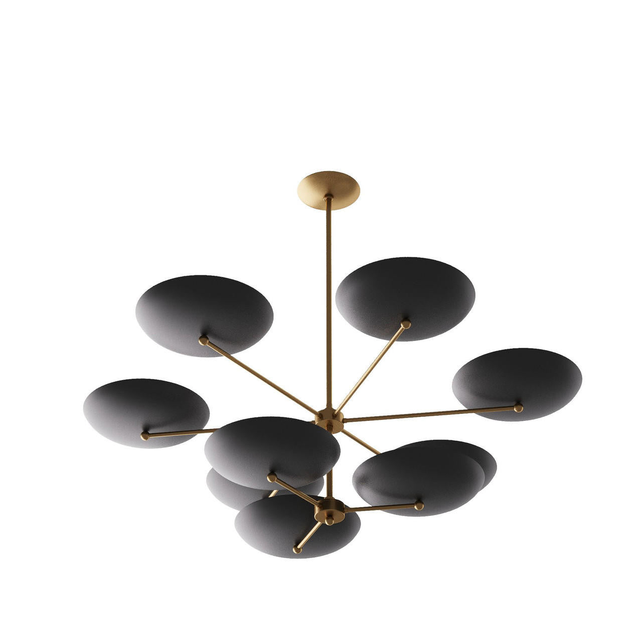 Antique Brass Brass Tiered chandelier - Nico Nest for dining room view 4