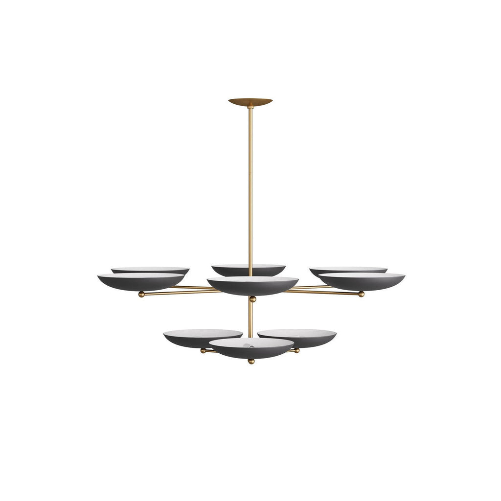Antique Brass Brass Tiered chandelier - Nico Nest for dining room view 3