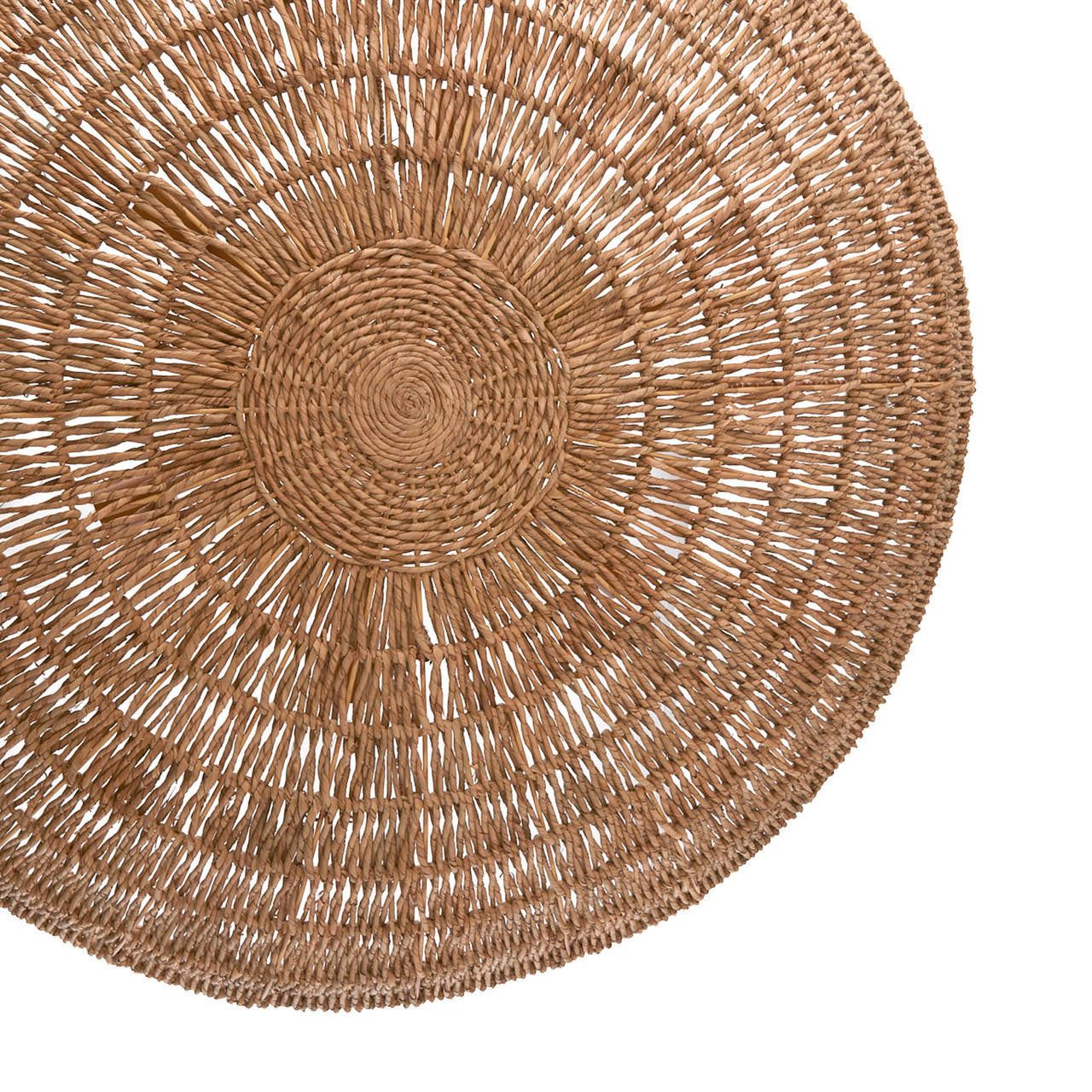 Antique Brass Rattan Round chandelier - Kairo Nest for dining room view 4