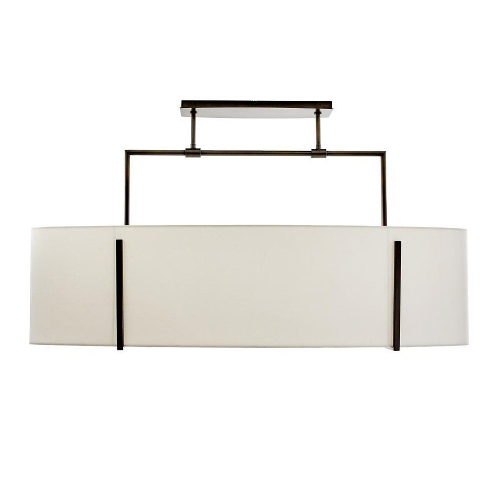 Black Steel Linear chandelier - Celia Peak for dining room view 1