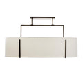 Black Steel Linear chandelier - Celia Peak for dining room view 1