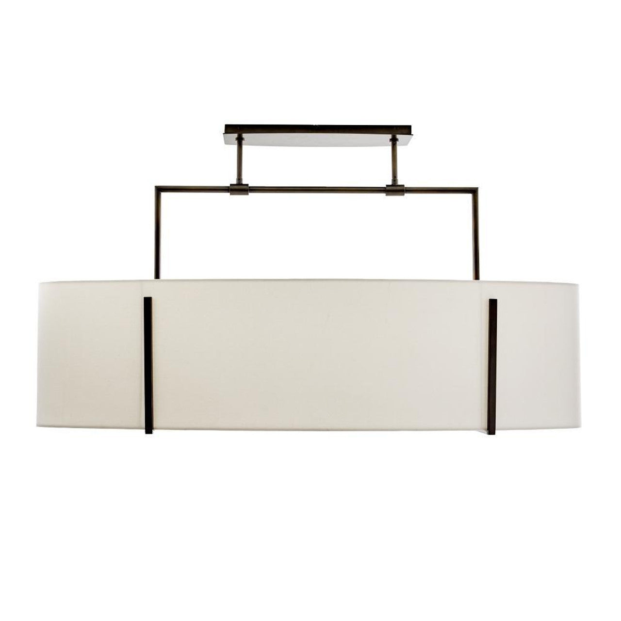 Black Steel Linear chandelier - Celia Peak for dining room view 1