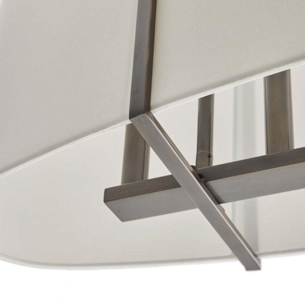 Black Steel Linear chandelier - Celia Peak for dining room view 4