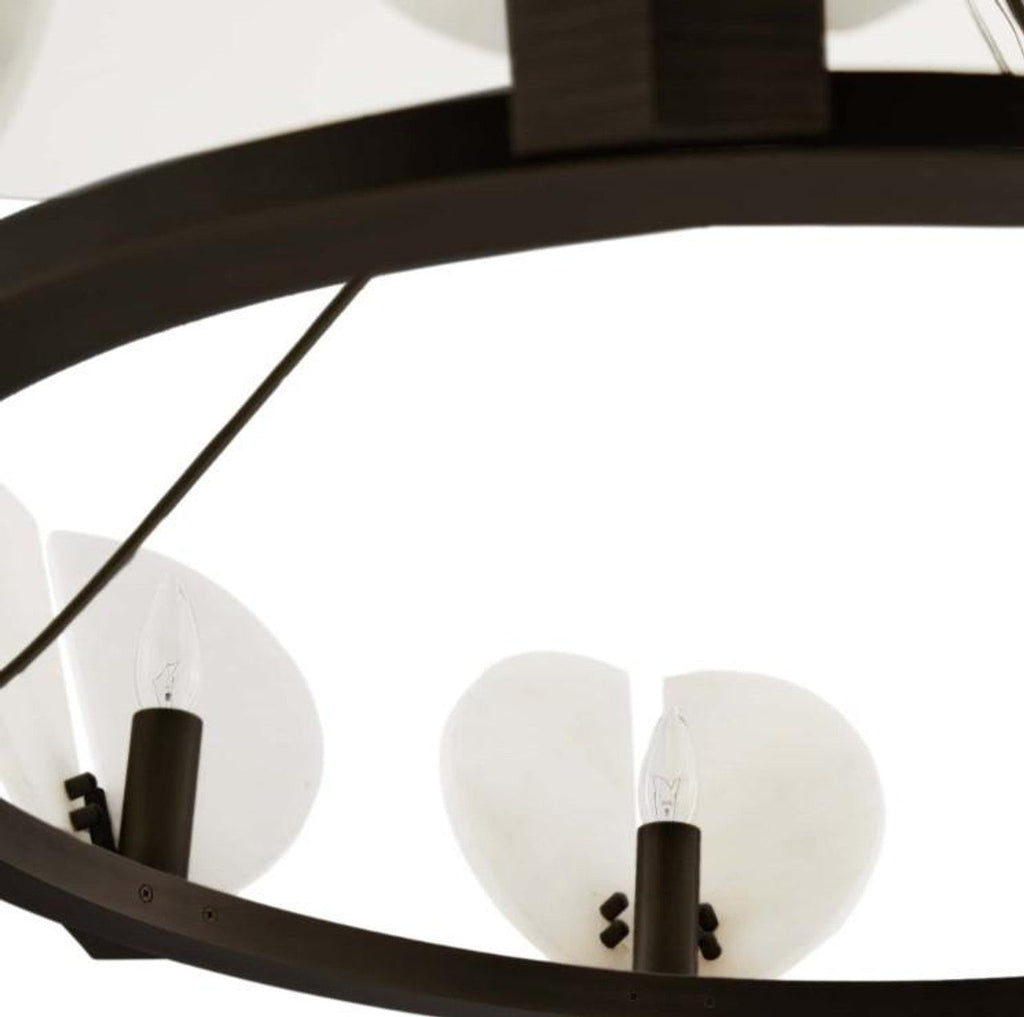 Clear Glass chandelier - Yule Peak for dining room view 7