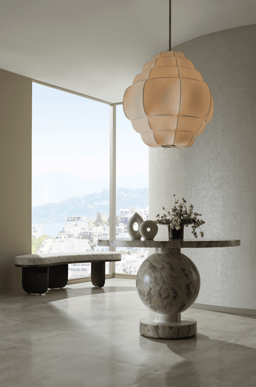 Antique Brass Brass Tiered chandelier - Una Nest for dining room view 14