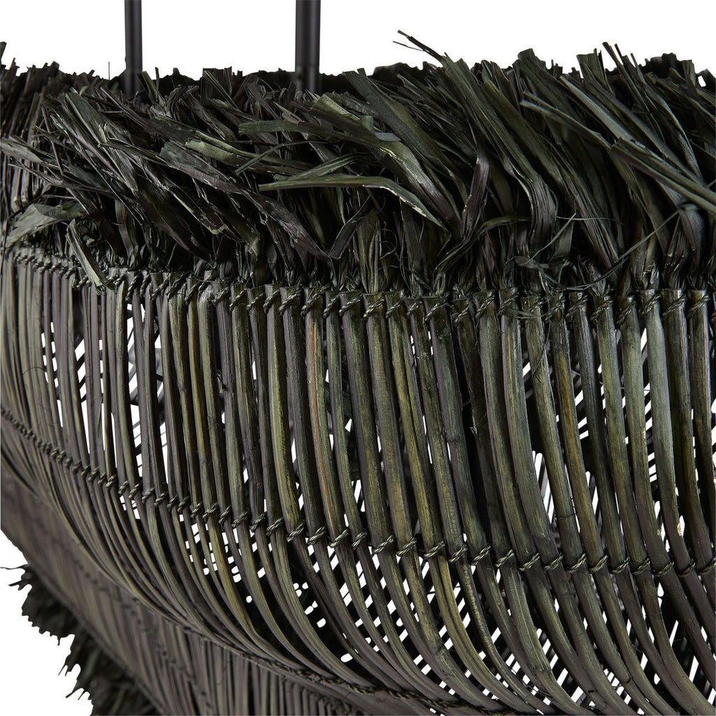Black Iron chandelier - Evren Nest for dining room view 4