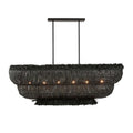 Black Iron chandelier - Evren Nest for dining room view 1