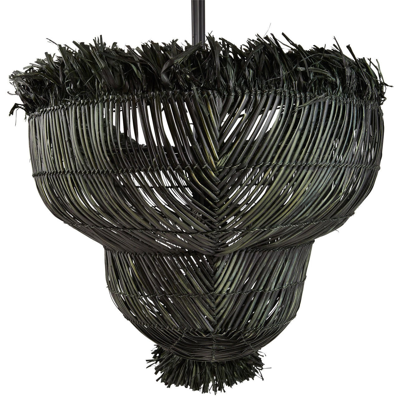 Black Iron chandelier - Evren Nest for dining room view 3