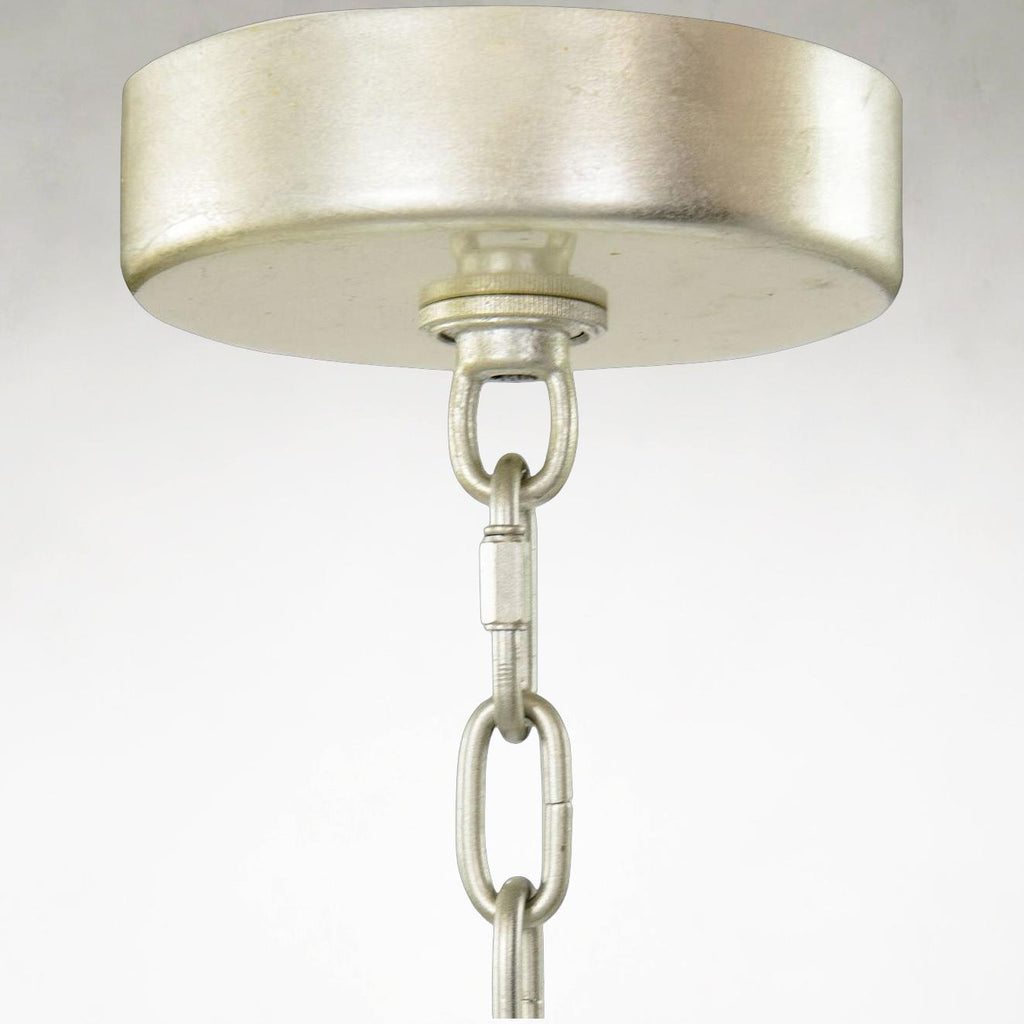 Silver Crystal chandelier - Viola Stone for dining room view 7